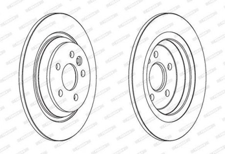 DDF1720C FERODO Диск тормозной