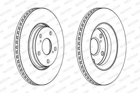 Диск гальмівний FERODO DDF1756C