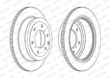 DDF1965C FERODO Тормозной диск
