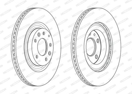 DDF2002C FERODO Диск тормозной