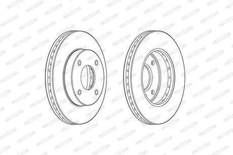 DDF2134C FERODO Тормозной диск