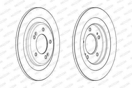 DDF2200C FERODO Диск тормозной