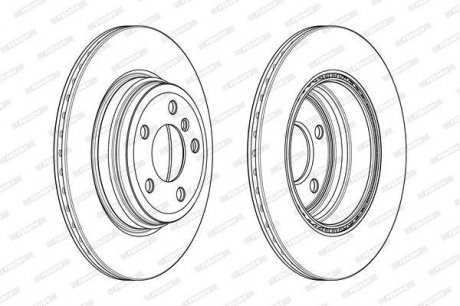 DDF2404C FERODO Диск тормозной