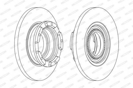 Диск гальмівний FERODO DDF2472