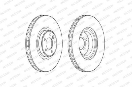 DDF2601C1 FERODO Тормозной диск