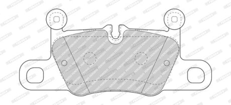 Колодки гальмівні дискові (комплект 4 шт) FERODO FDB4970 (фото 1)