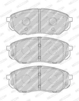 FDB4983 FERODO Тормозные колодки, к-кт