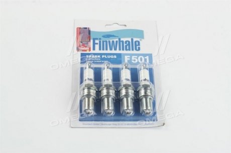 F501 Finwhale Свеча зажигания ваз 2101-2107 (компл.4 шт) (пр-во finwhale)