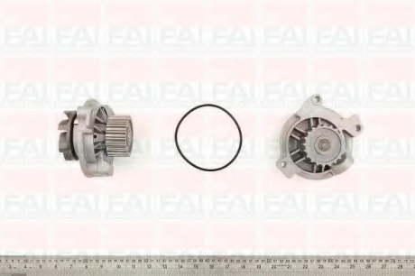 WP6408 Fischer Automotive One (FA1) 20 зуб. Водяна помпа VAG 2.5I, 2.5TDI 94-