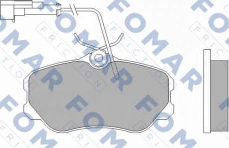 FO455881 FOMAR Тормозные колодки, дискове гальмо (набір)