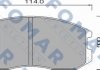 Тормозные колодки, дискове гальмо (набір) FO460181