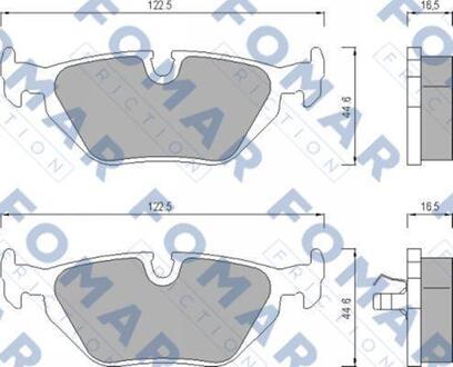 Гальмівні(тормозні) колодки FOMAR FO469881