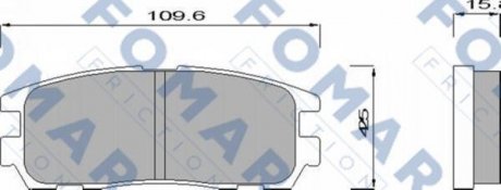 FO621481 FOMAR Тормозные колодки, дискове гальмо (набір)