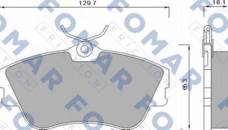 FO625381 FOMAR Тормозные колодки (набір)