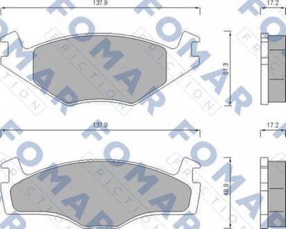 Гальмівні(тормозні) колодки FOMAR FO647481