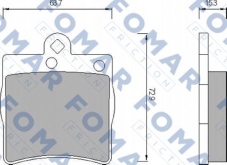 FO653581 FOMAR Тормозные колодки