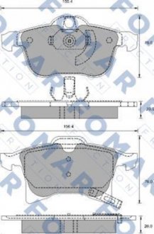 FO918881 FOMAR Тормозные колодки (набір)