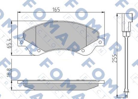 FO925181 FOMAR Тормозные колодки (набір)