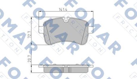 FO925581 FOMAR Тормозные колодки (набір)