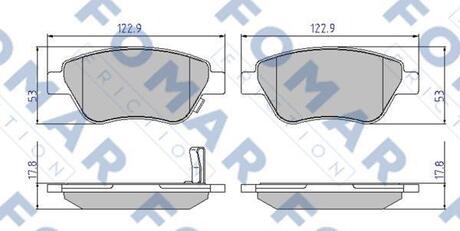 FO928181 FOMAR Тормозные колодки (набір)