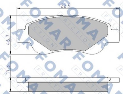 FO929481 FOMAR Тормозные колодки (набір)