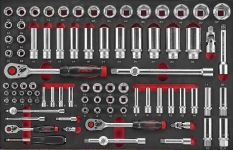 4882 FORCE Набор инструмента 1/2", 1/4", 3/8" в ложементе, 88 предметов