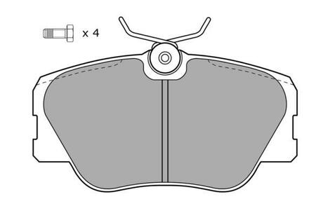 FBP-0495 FREMAX Колодки передние