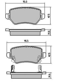 FBP-1244 FREMAX Колодки задние