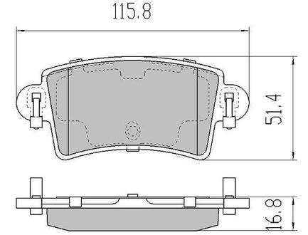 FBP1275 FREMAX Колодки задние, 98-06 (тип BOSCH)