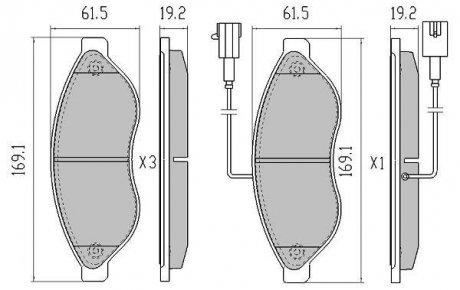 FBP1476 FREMAX Колодки тормозные передние (1.1-1.5t) 06-