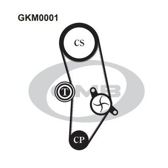 GKM0001 GMB Ремонтний комплект для заміни паса газорозподільчого механізму