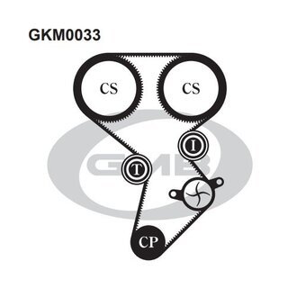 GKM0033 GMB Ремонтний комплект для заміни паса газорозподільчого механізму