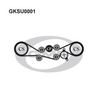 GKSU0001 GMB Ремонтний комплект для заміни паса газорозподільчого механізму