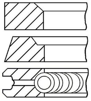 0818270000 GOETZE Набір кілець поршневих