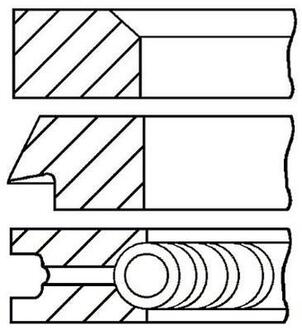 0839360000 GOETZE Набір кілець поршневих