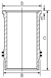 15-600020-00 GOETZE Гільза циліндра двигуна