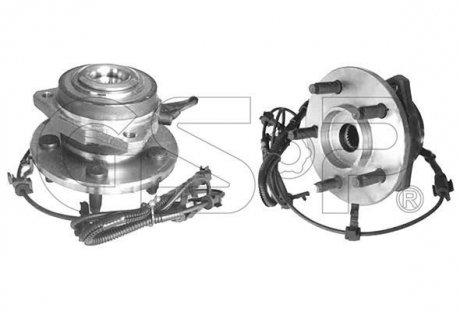 9327028 GSP Ступица переднего колеса левая