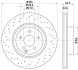 Тормозной диск перед.W221/C216 05-13 HELLA PAGID 8DD355115-011