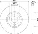 HELLA PRO HIGH CARBON VW диск гальм. передн. TRANSPORTER VI 8DD 355 129-251