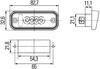 2KA 010 278-011 HELLA Освещение номерного знака (фото 2)