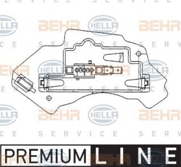 5HL 351 321-131 HELLA Регулятор, вентилятор салона