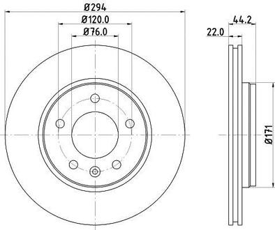 8DD355128031 HELLA Тормозной диск