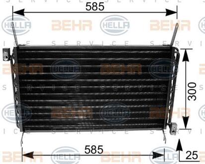 8FC351035671 HELLA Радиатор кондиціонера