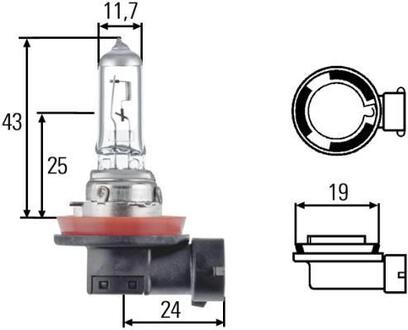 8GH008358241 HELLA Ліхтар накалу, основная фара