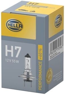 8GH 223 498-231 HELLA Лампа розжарювання H7 12V 55W PX26d, +60%