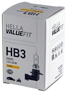 8GH 242 632-181 HELLA Лампа розжарювання VALUEFIT HB3 12V 60 (65W) P 20d