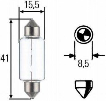 8GM 002 091-141 HELLA Ліхтар накалу, фара заднего хода, Ліхтар накалу, фара заднего хода