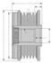 9XU 358 039-161 HELLA Механізм вільного ходу генератора Citroen Berlingo 1.6-2.0HDI 98- (фото 2)