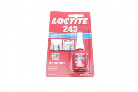 1370555 Henkel ЛОКТАЙТ 243 BC 5ML DE/FR Клей