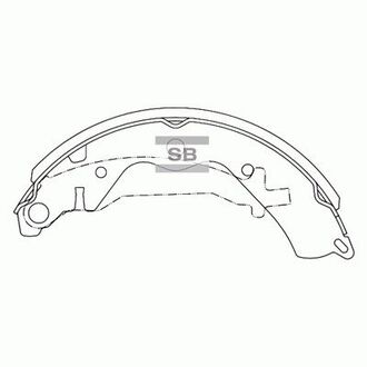 SA059 Hi-Q (SANGSIN) Колодки барабанного тормоза